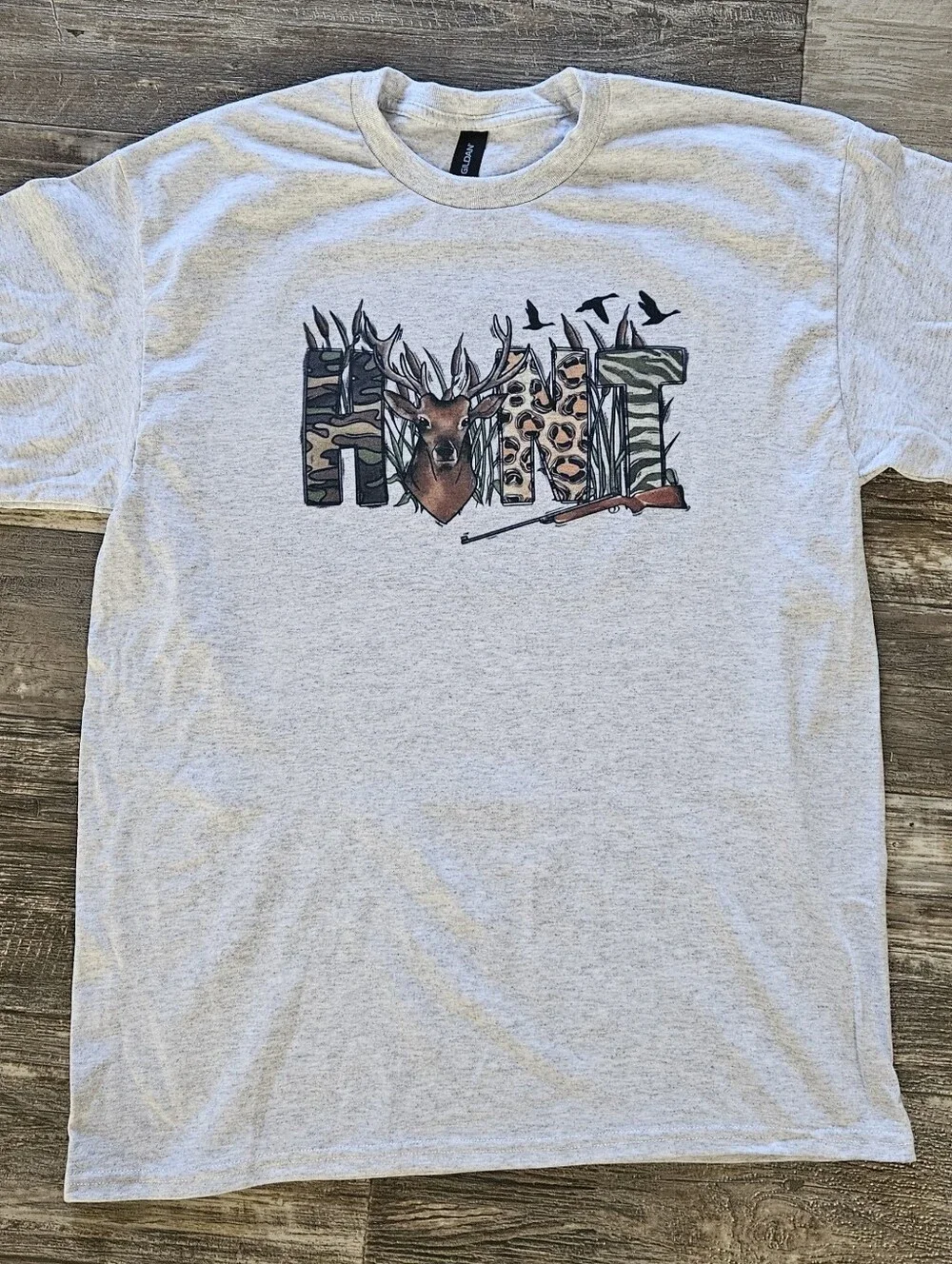 Hunt shirt deer hunting cute animal print duck hunter Outdoors camo short sleeve